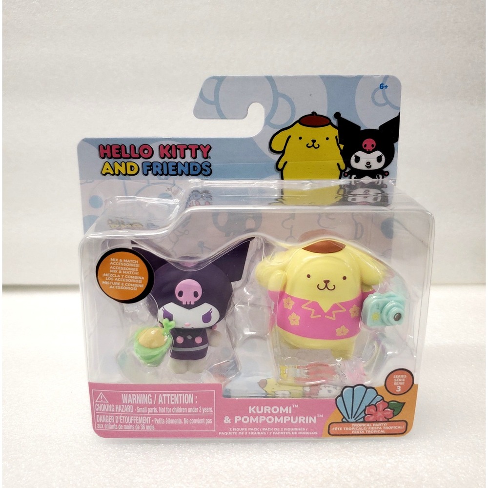 Hello Kitty and Friends Series 4 Rainbow Vibes Kuromi & Pompompurin Brand New